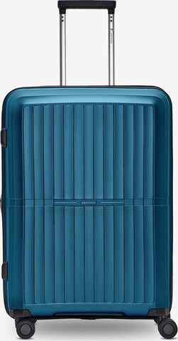 Trolley 'Collection 01' di Pactastic in blu: frontale