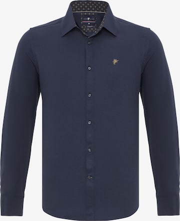 Chemise DENIM CULTURE en bleu : devant