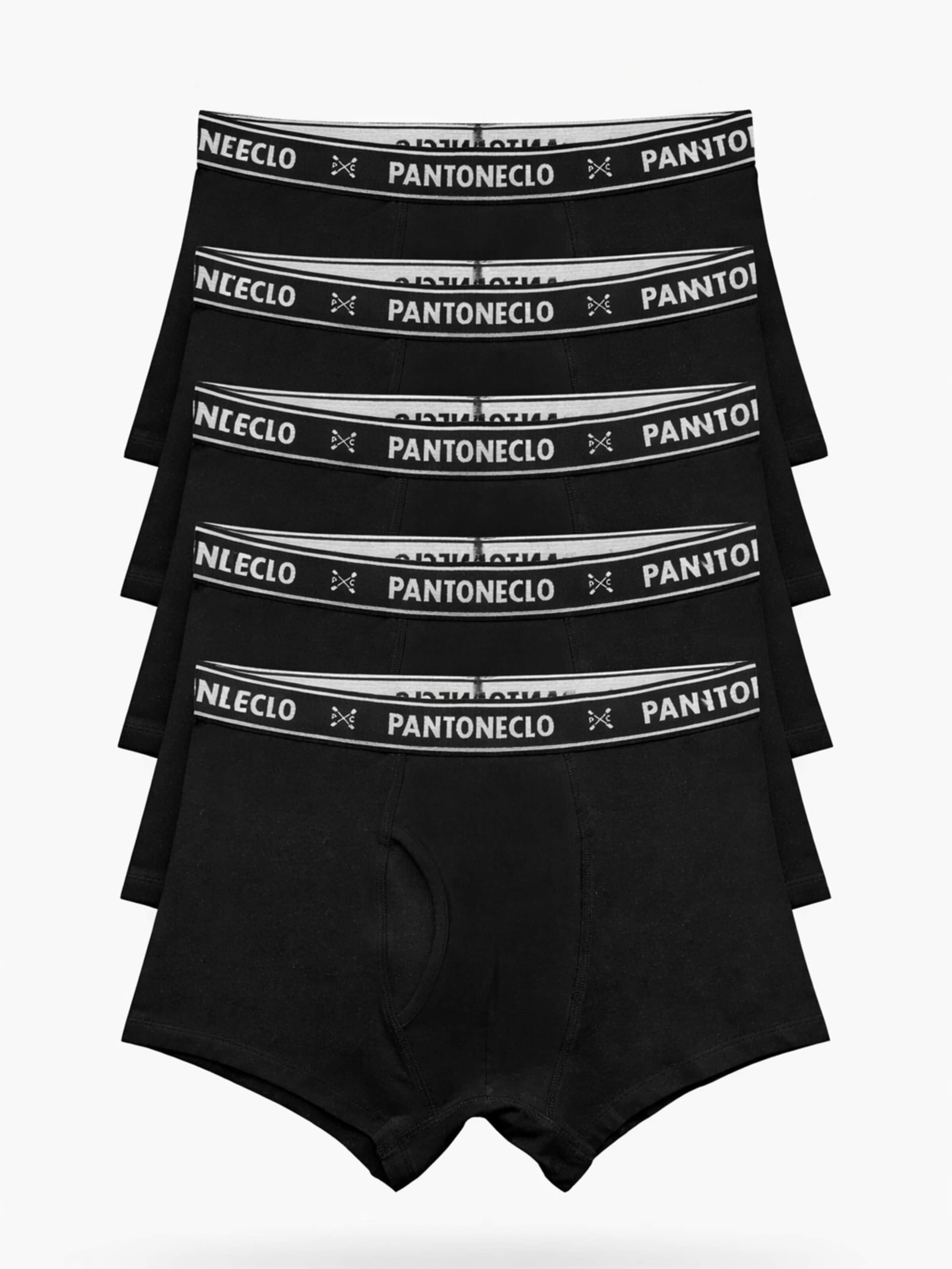 PANTONECLO Boxershorts 'Pantoneclo Men’s Boxer Underwear' in Zwart: voorkant