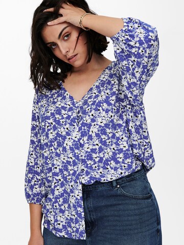ONLY Carmakoma Blouse 'Dazz' in Blauw