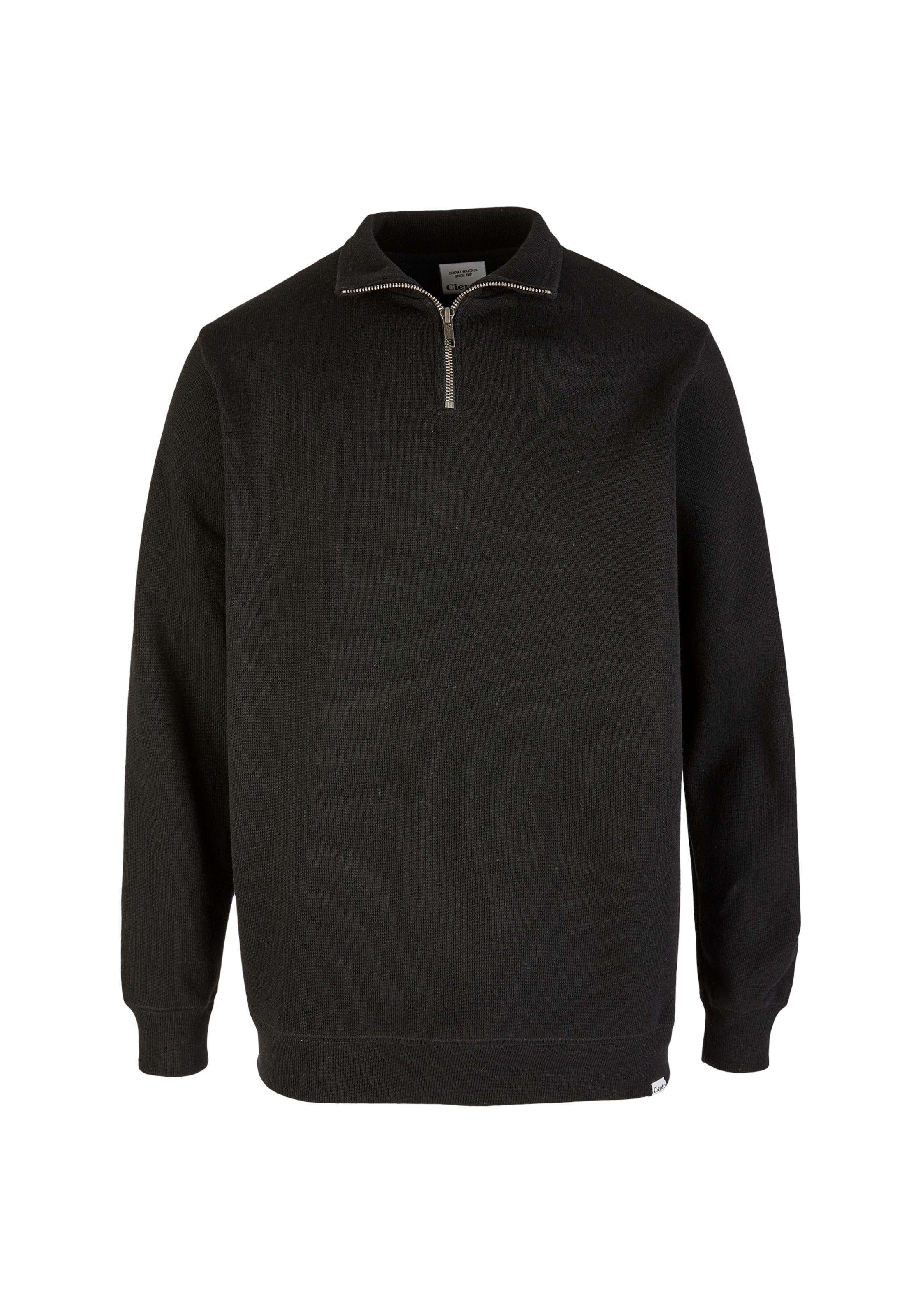 Cleptomanicx Pullover 'Noitch' in Schwarz: Vorderseite