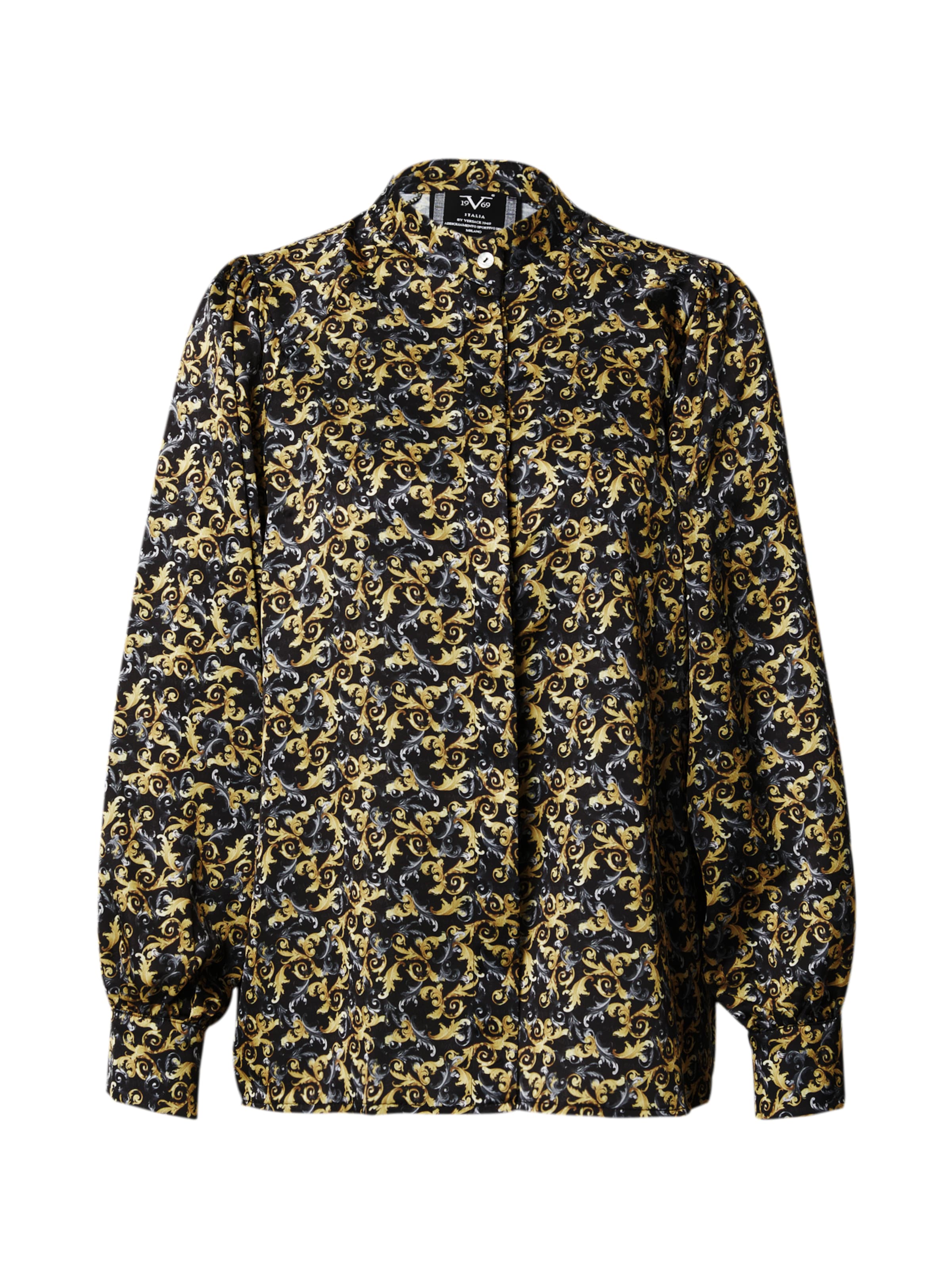 Camicia da donna 'MONIQUE' di 19V69 ITALIA in nero: frontale