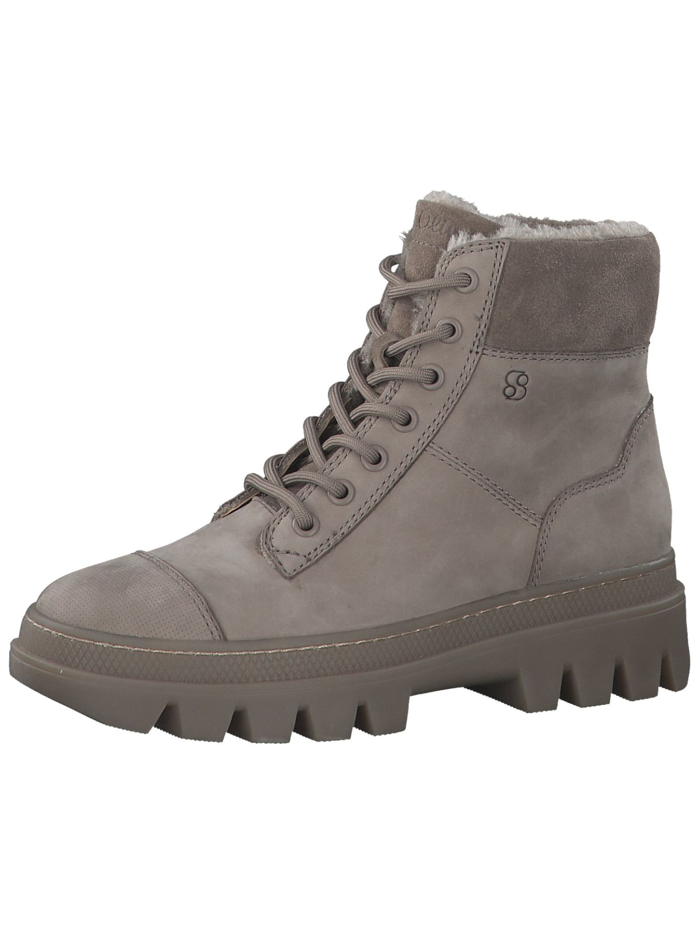 s.Oliver Lace-up bootie in Grey: front
