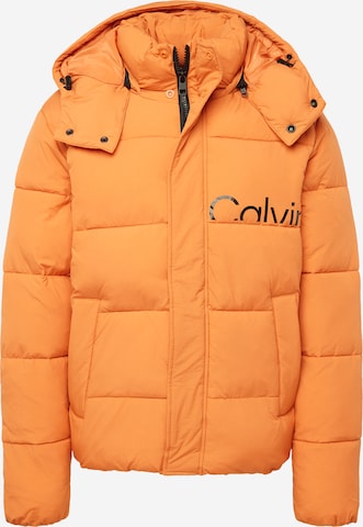 Calvin Klein Jeans - Chaqueta de entretiempo 'Essential' en naranja: frente