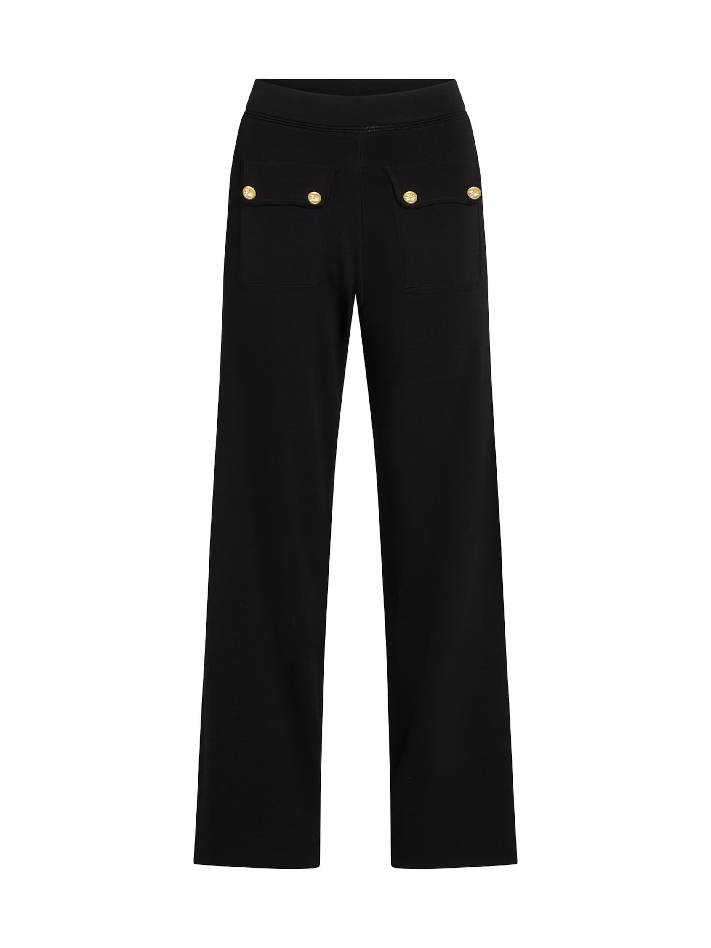 Karl Lagerfeld regular Παντελόνι σε μαύρο: μπροστά