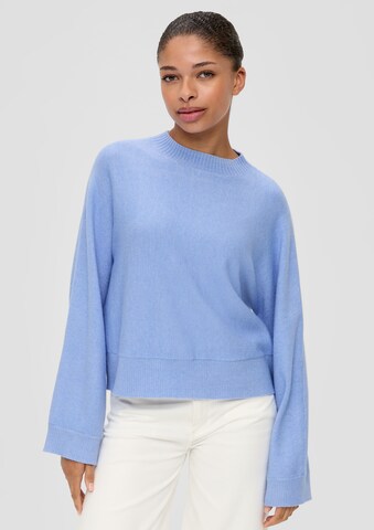 Pull-over QS en bleu : devant