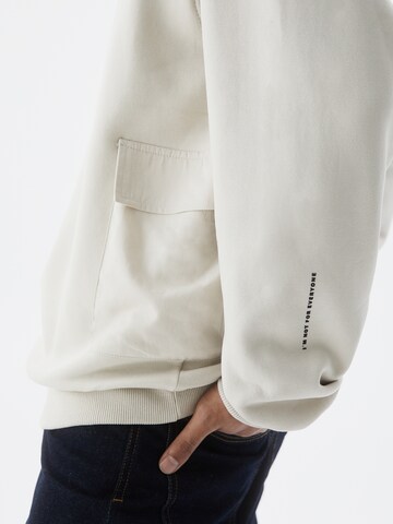 Sweat-shirt Pull&Bear en blanc