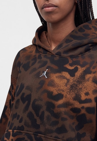JordanSweater majica 'Brooklyn Fleece' - smeđa boja: prednji dio