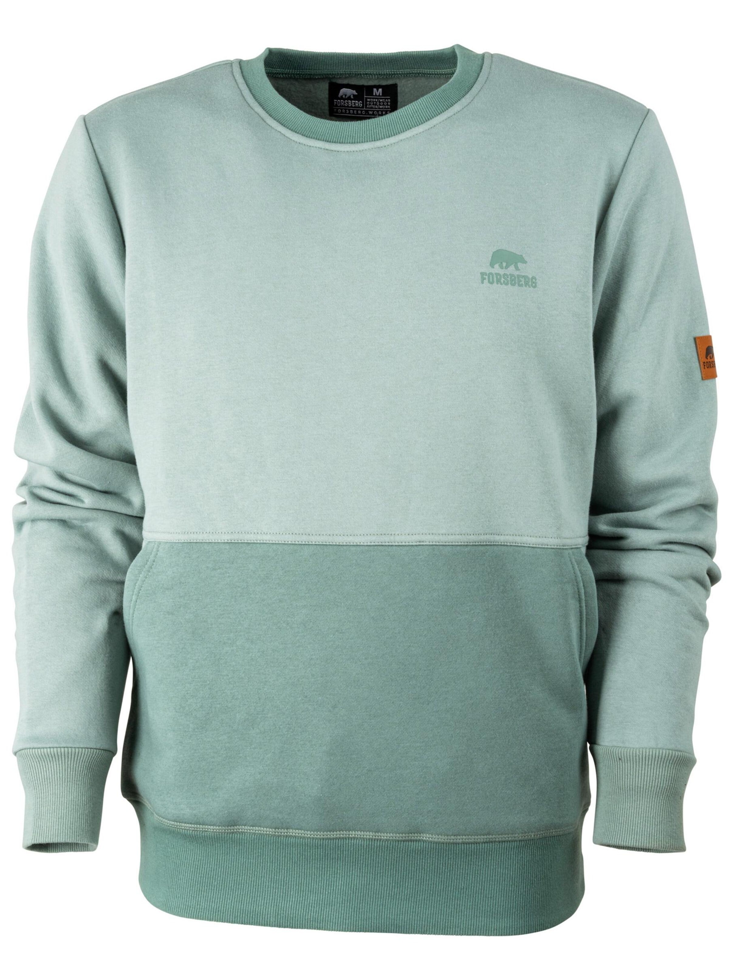 FORSBERG Sweatshirt 'Alvarson Sweatshirt' in Green: front