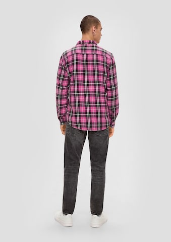 QS Regular fit Overhemd in Roze