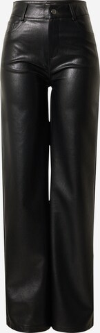 Misspap Wide leg Trousers in Black: front