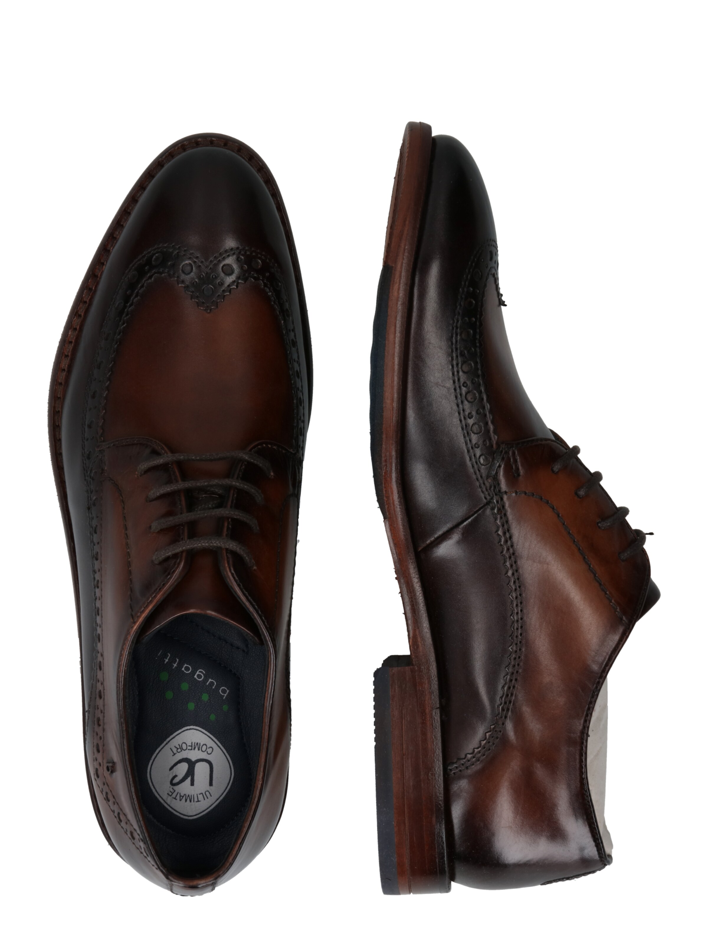 bugatti Lace-up shoe in Brown