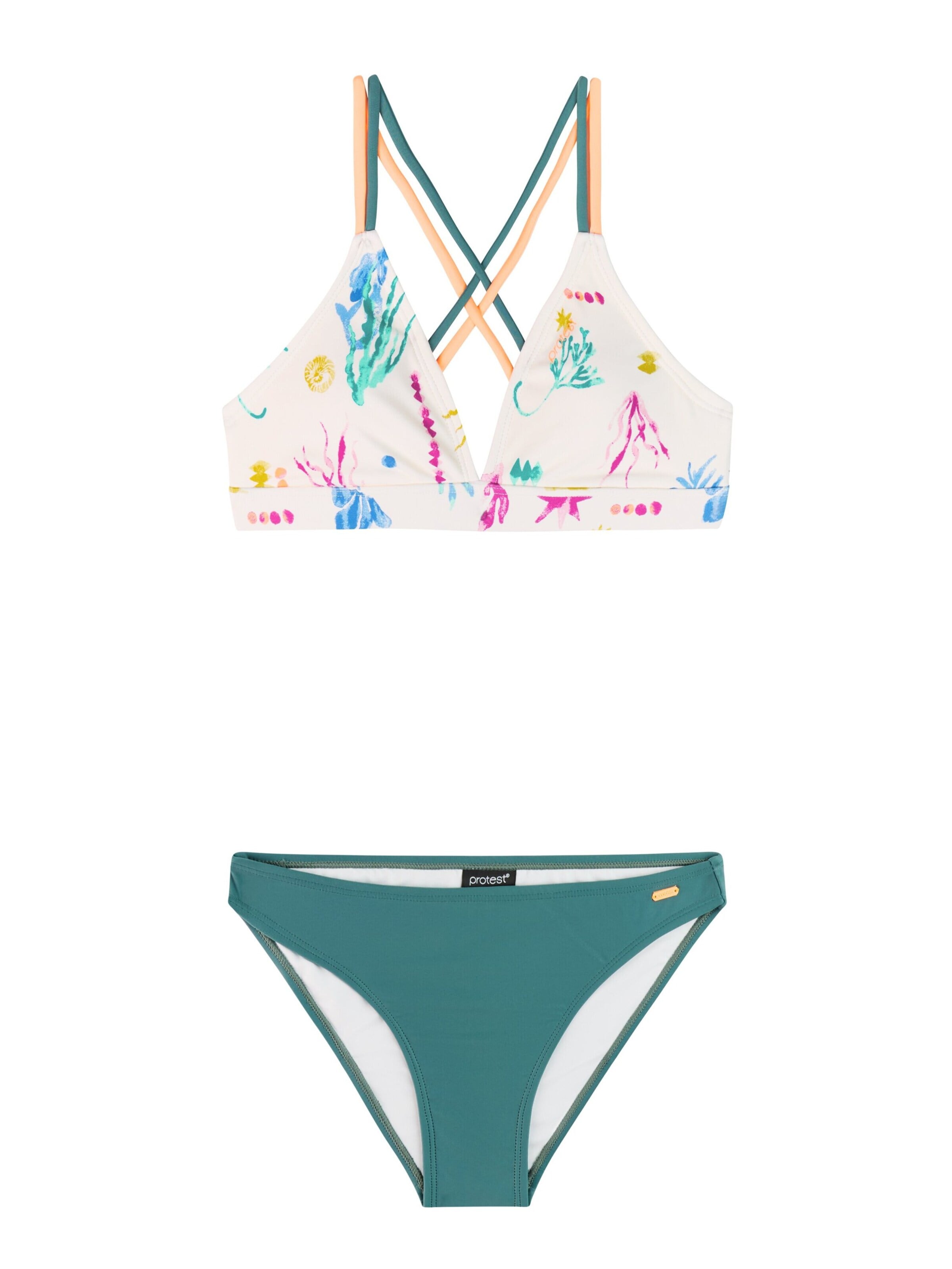PROTEST Triangle Bikini 'PRTSol JR' in Green: front
