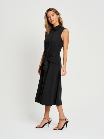 REUX - Vestido camisero 'SOMALI' en negro