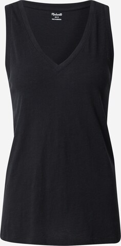 Top 'WHISPER' de la Madewell pe negru: față