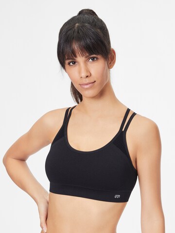 Marika Bustier Sports-BH 'ERIN' i svart: forside