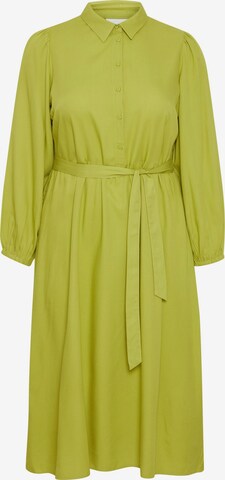 Robe-chemise 'Pcina' Fransa Curve en vert : devant