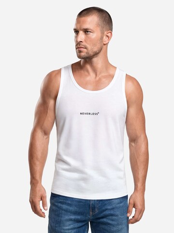 Neverless Shirt 'Palm Vibes' in White: front