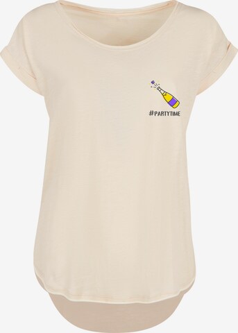 T-shirt F4NT4STIC en beige : devant