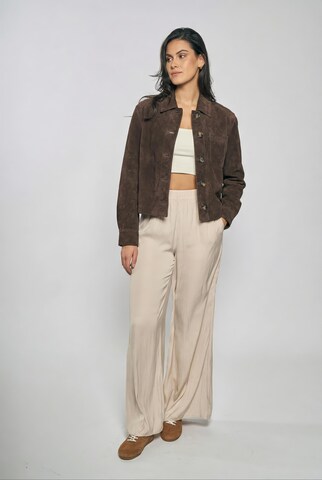 Veste mi-saison ' Lederjacke ' FREAKY NATION en marron