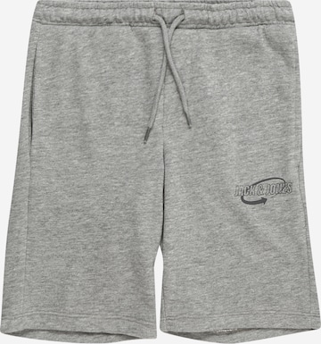 Jack & Jones Junior Regular Trousers 'STARROW' in Grey: front