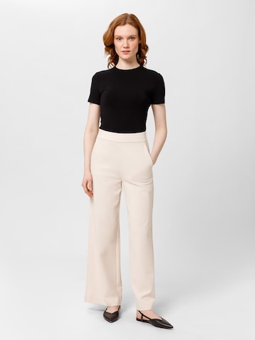 Wide Leg Pantalon 'Sannee' Les Lunes en beige