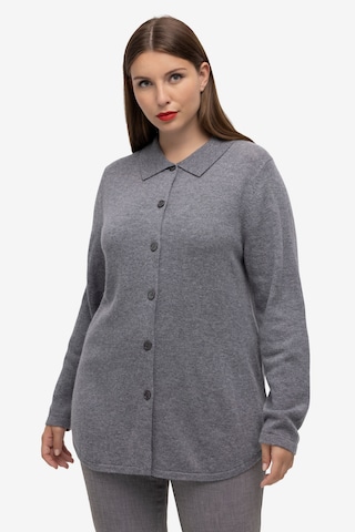 Ulla Popken Knit Cardigan in Grey: front