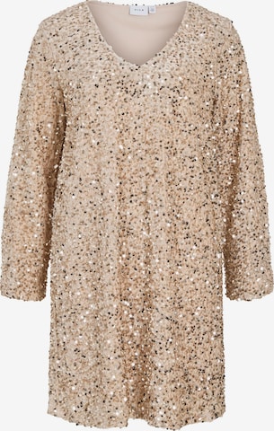 VILA Cocktailjurk 'VIFAITH' in Beige: voorkant