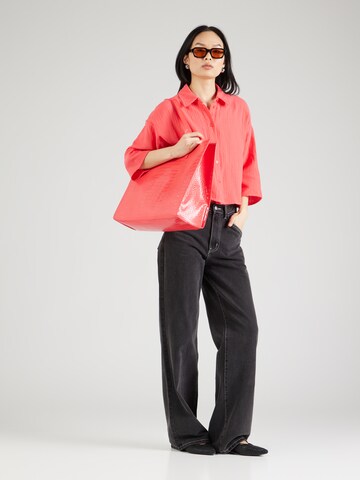 Chemisier 'NATALI' VERO MODA en rouge