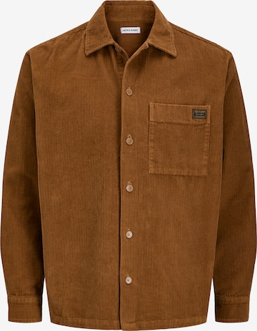 Chemise 'JJCORDUROY' JACK & JONES en marron : devant