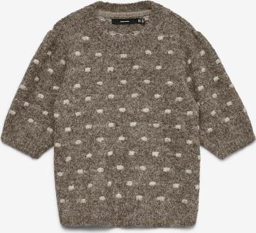VERO MODA Sweater 'NOVAHDOTTY' in Brown: front