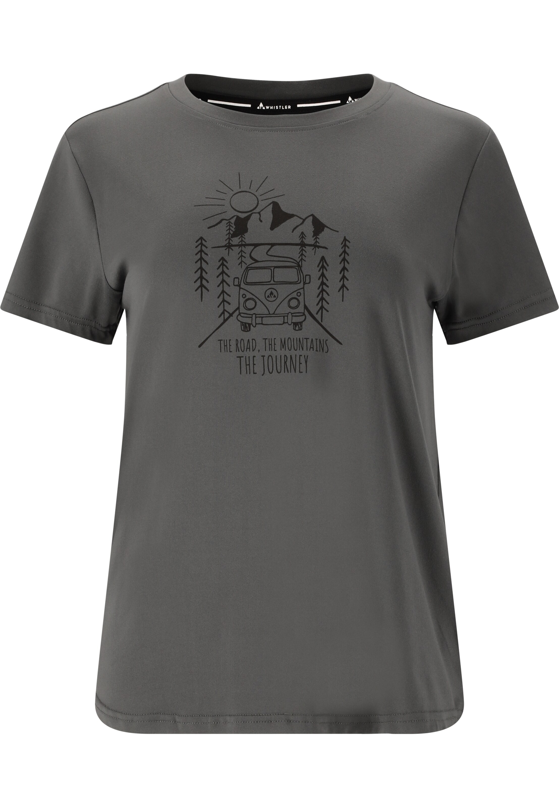 Whistler Functioneel shirt 'Tergo' in Grijs: voorkant