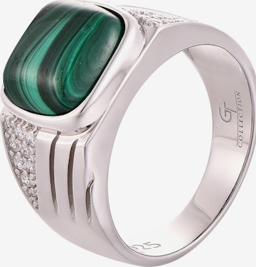 GT CollectionPrsten 'MALACHITE' - srebro boja: prednji dio