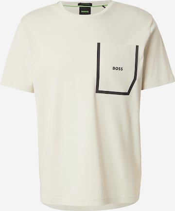 Tricou 'Thilix 4' de la BOSS Green pe alb: față