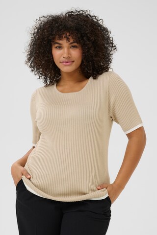Pull-over 'Izzy' KAFFE CURVE en beige
