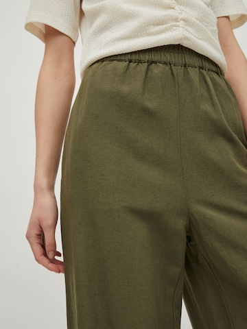 VILA Wide leg Broek in Groen
