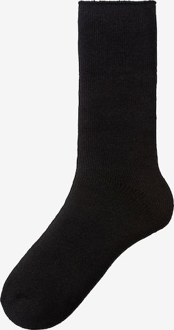 LAVANA Athletic Socks in Black: front