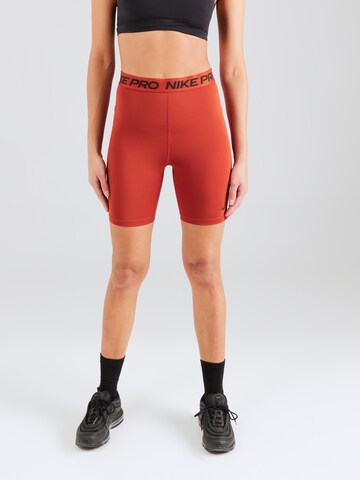 NIKE Skinny Sportshorts 'Pro 365' in Orange: predná strana