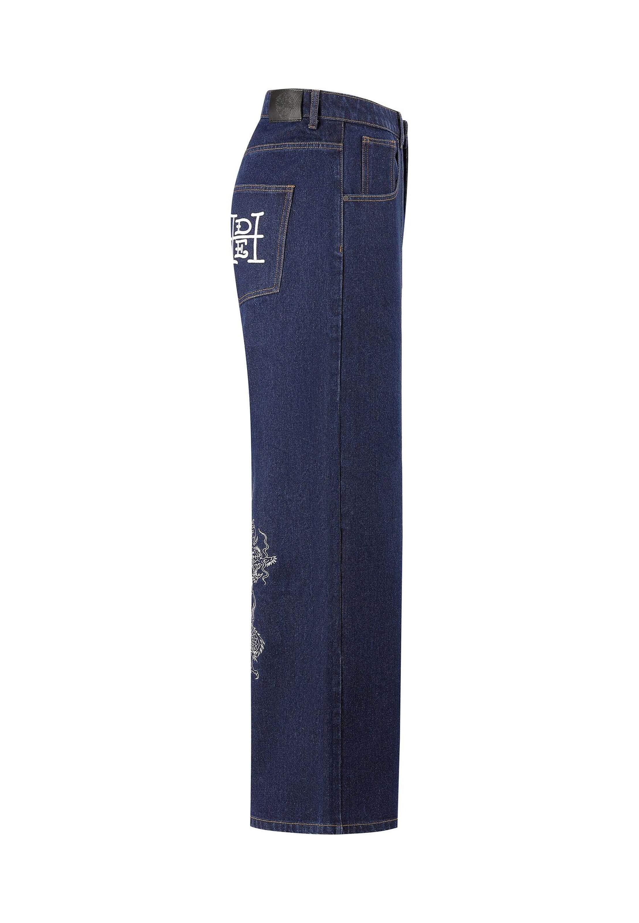 Ed Hardy - Loosefit Vaquero en azul