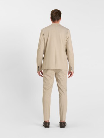 Coupe regular Veste de costume Le Temps Des Cerises en beige