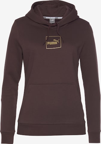 PUMA Sweatshirt in Braun: front