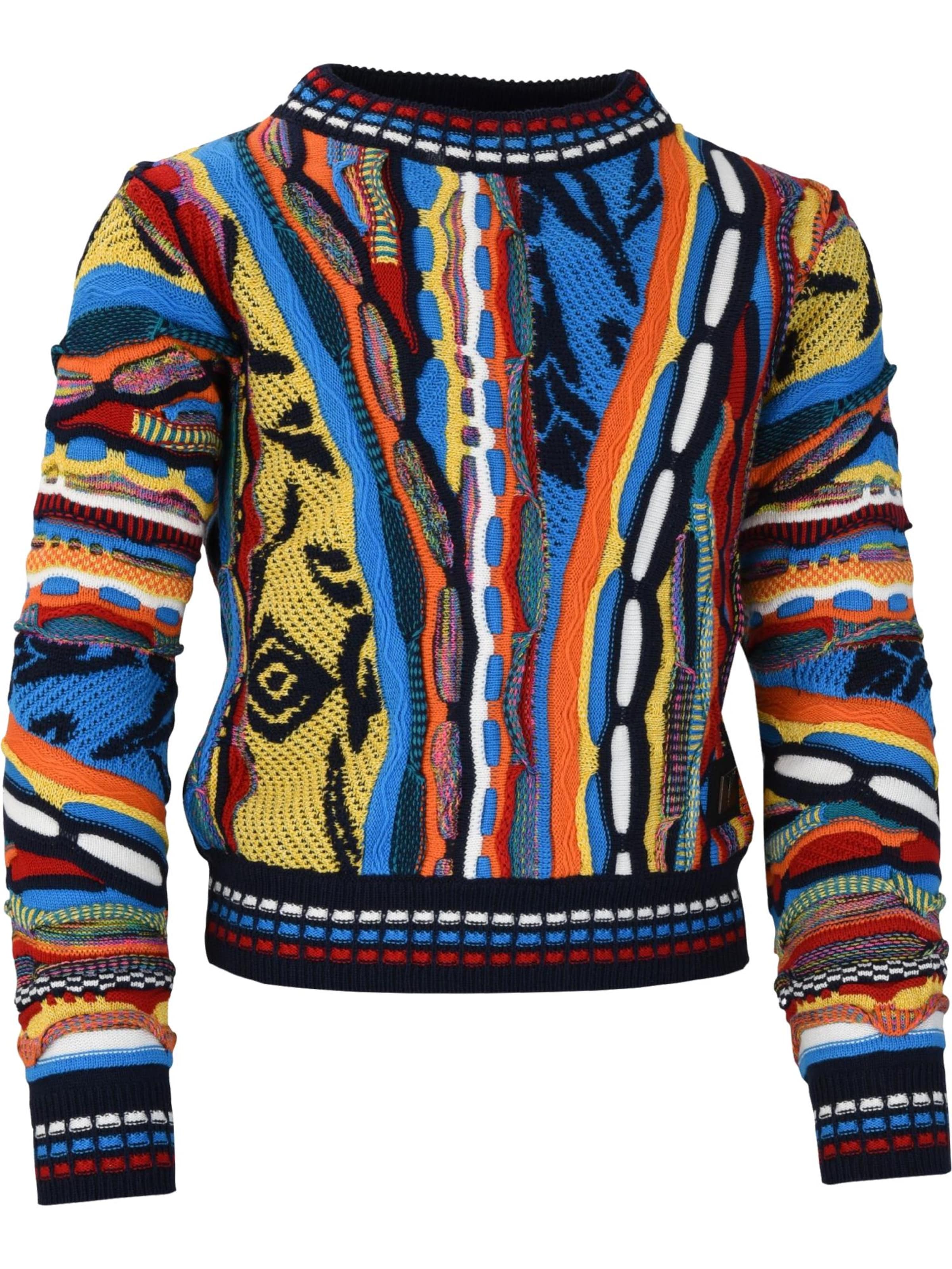 Pull-over 'Casassa' Carlo Colucci en mélange de couleurs : devant