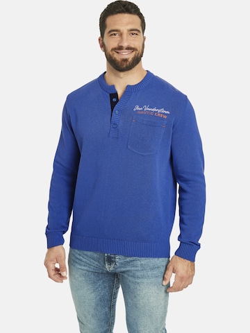 Jan Vanderstorm Sweater ' Elger ' in Blue: front