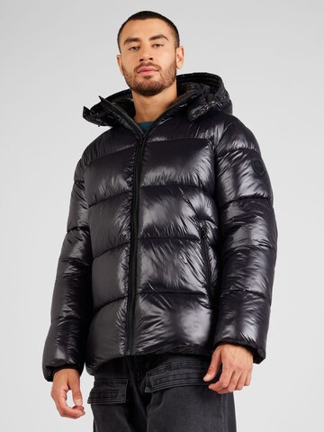 JOOP! Jeans Winter Jacket 'Joshas' in Black: front