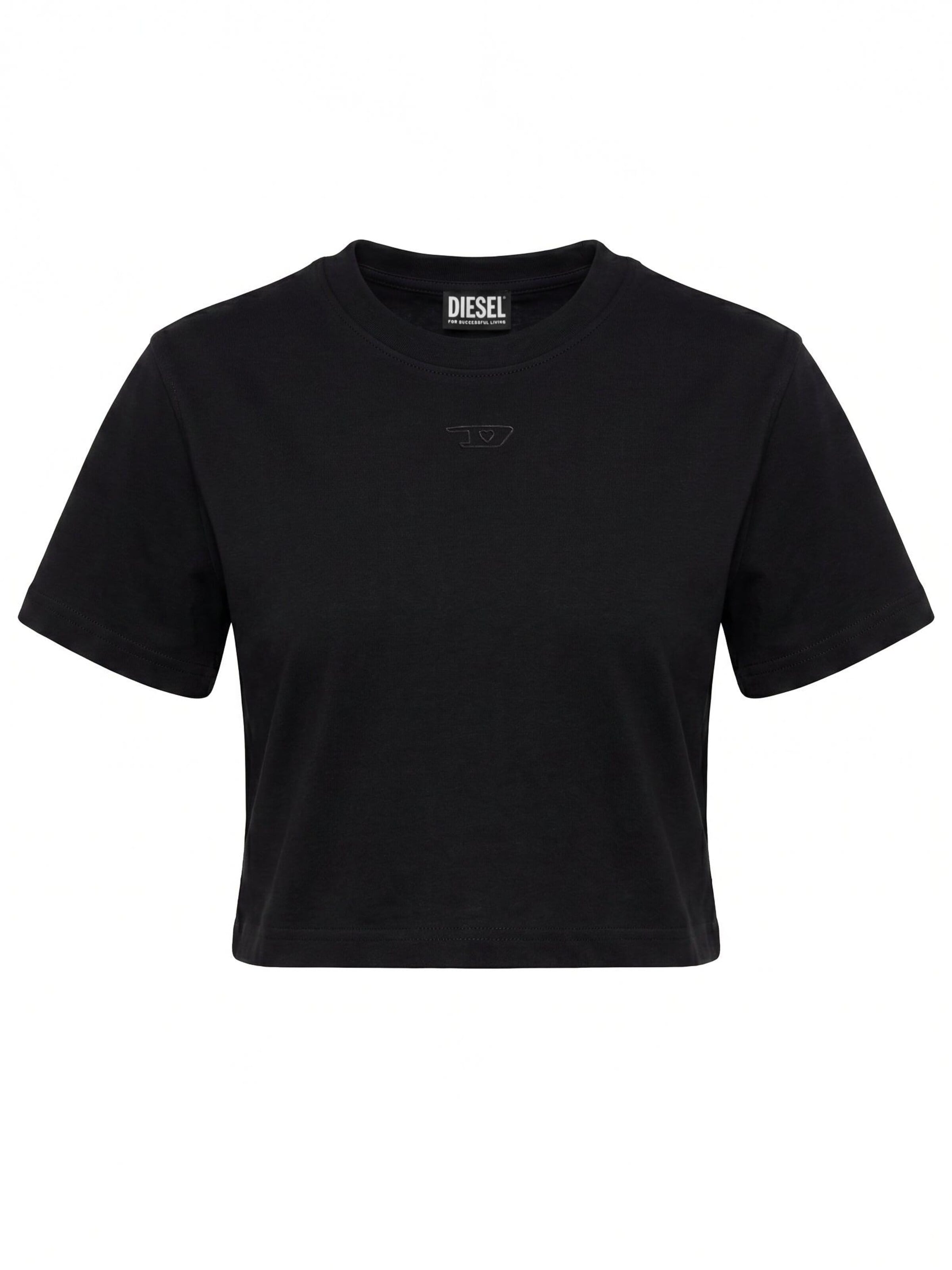 DIESEL - Camisa 'T-REG-CR-1 CROPPED' em preto: frente