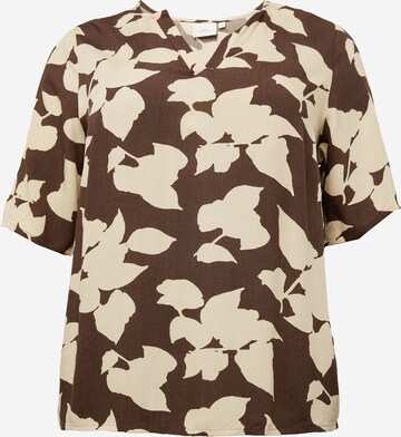 ONLY Carmakoma Blouse 'EMERSON' in Brown: front