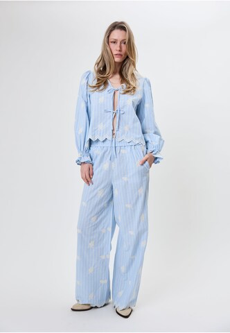 Wide leg Pantaloni 'Leni' di OH APRIL in blu