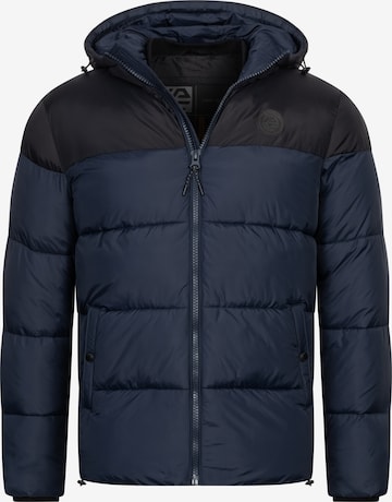 INDICODE JEANS Winter jacket 'Biviano' in Blue: front