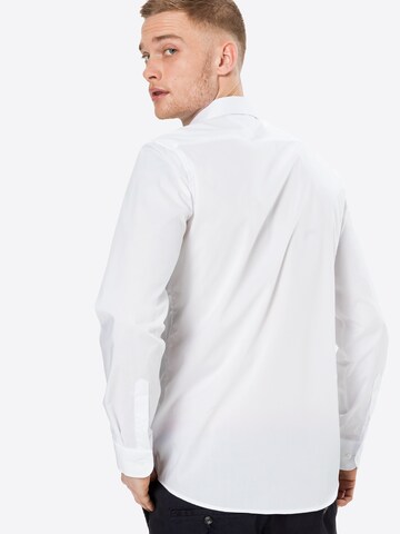 ETERNA Slim Fit Forretningsskjorte i hvid