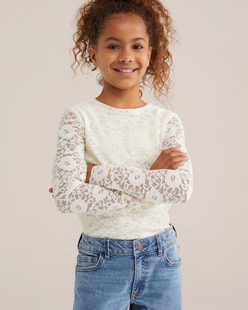 WE Fashion Shirt in Wit: voorkant